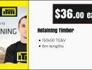 retaining timber